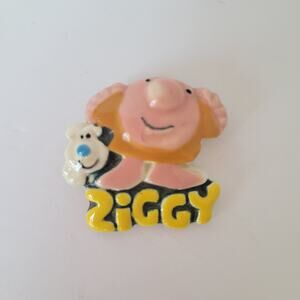 Vintage Ceramic Ziggy & Fuzz Pin